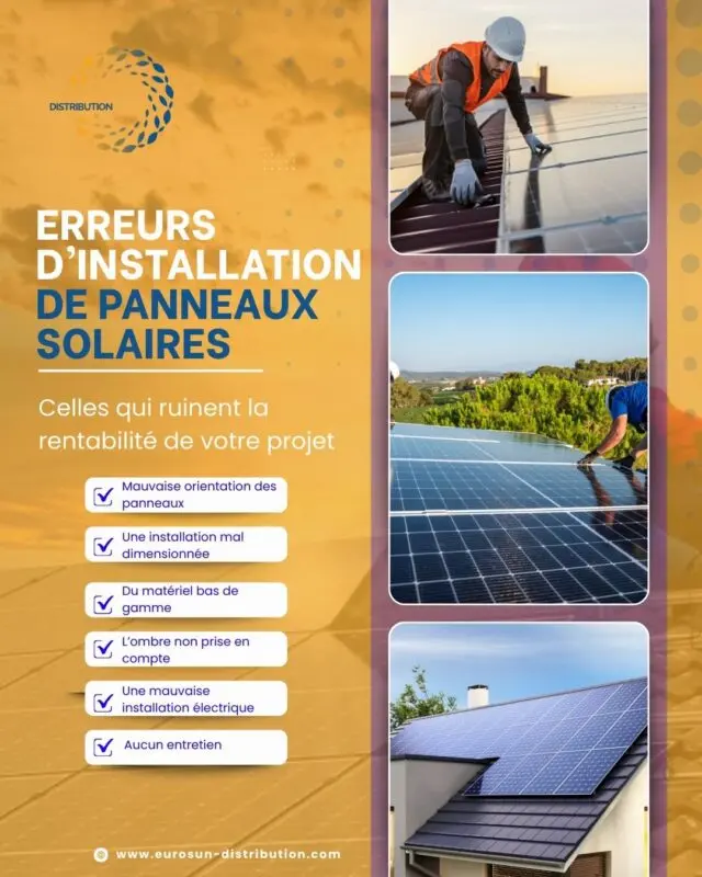 erreur installation panneaux solaires